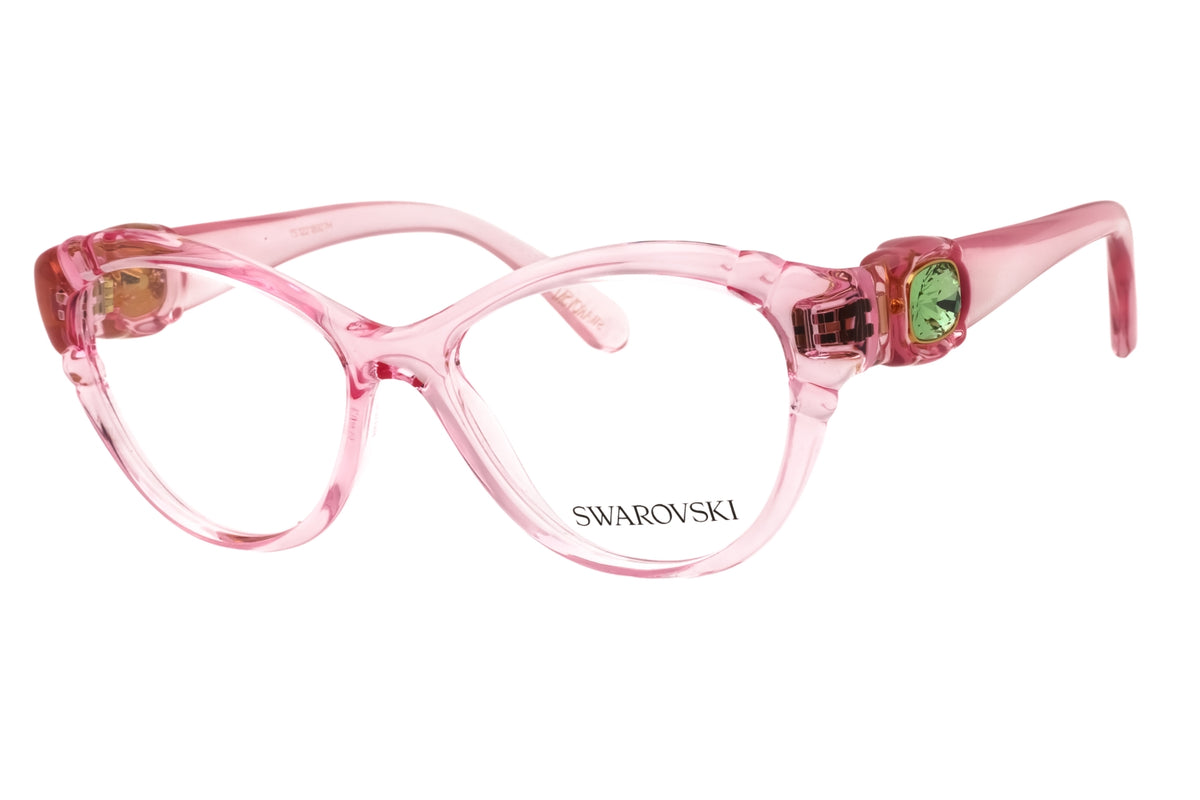Swarovski 0SK2057-1088 Transparent Pink Cat eye Eyeglasses 53mm Eyeglasses