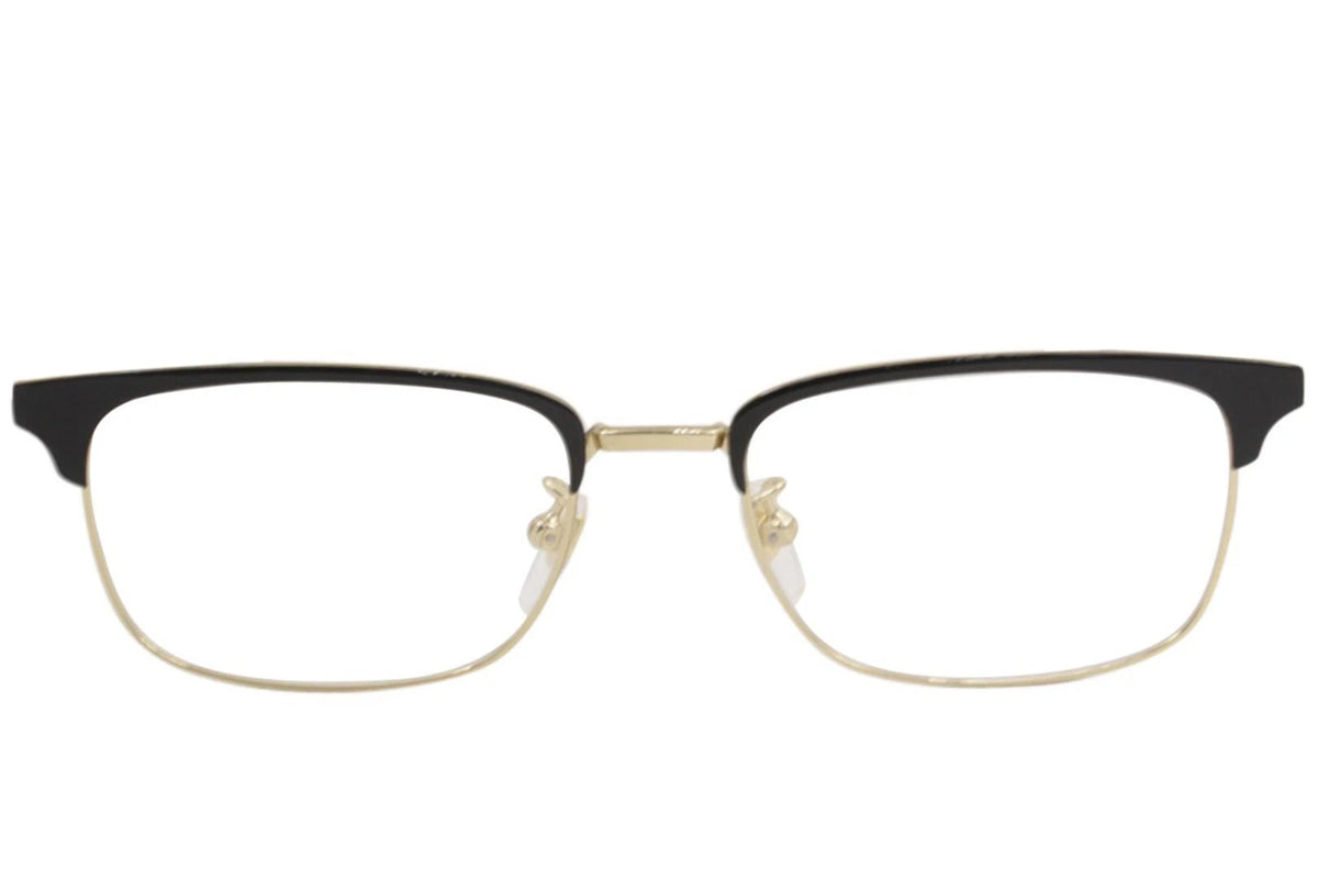 Gucci GG0131O-001-53 eyeglasses in gold frame with clear lenses
