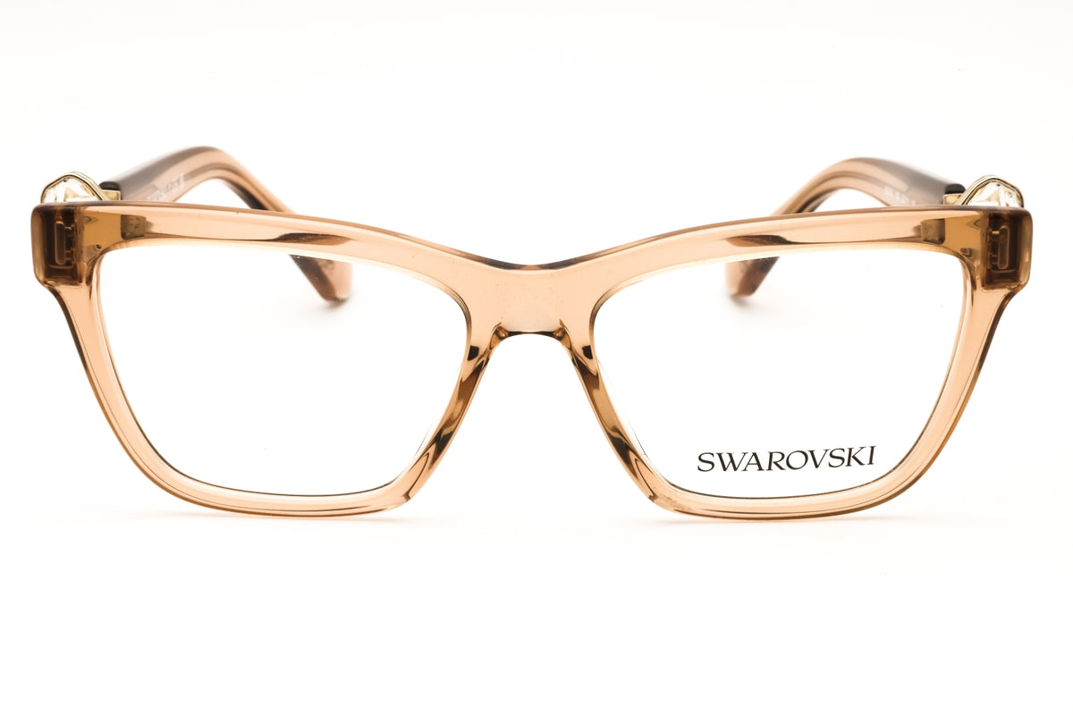 Swarovski 0SK2021-1063 Transparent Beige Brown Rectangular Eyeglasses 53mm Eyeglasses
