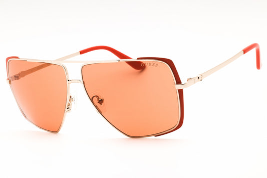 Guess GU00220-43E sunglasses in matte orange frame with brown lenses