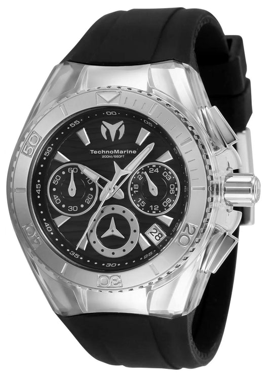 TechnoMarine TM-120034 TM-120034 Watch - Silver Dial Leather Band