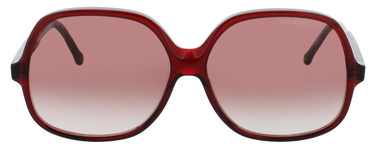 Cutler And Gross CGSN-0811-60-02 BORDEAUX RED  Women's Sunglasses 60mm Sunglasses