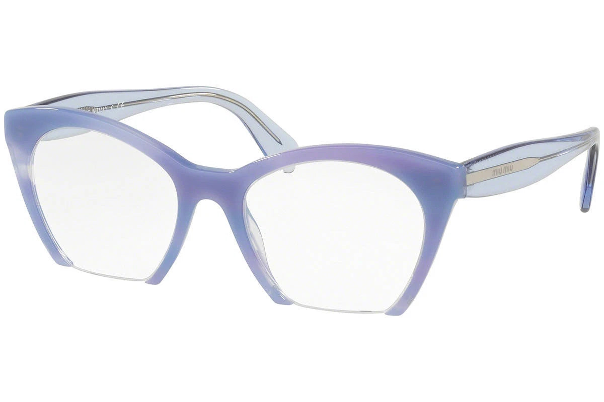 Miu Miu 0MU03QV-SUJ1O1-49 Azure Full Rim EYEGLASSES 0mm Eyeglasses