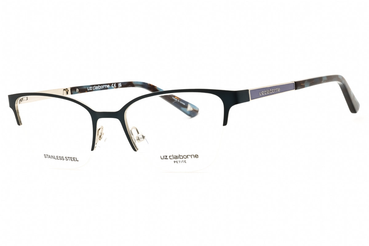 Liz Claiborne L 472-0FLL 00 MATTE BLUE Cat eye Eyeglasses 48mm Eyeglasses