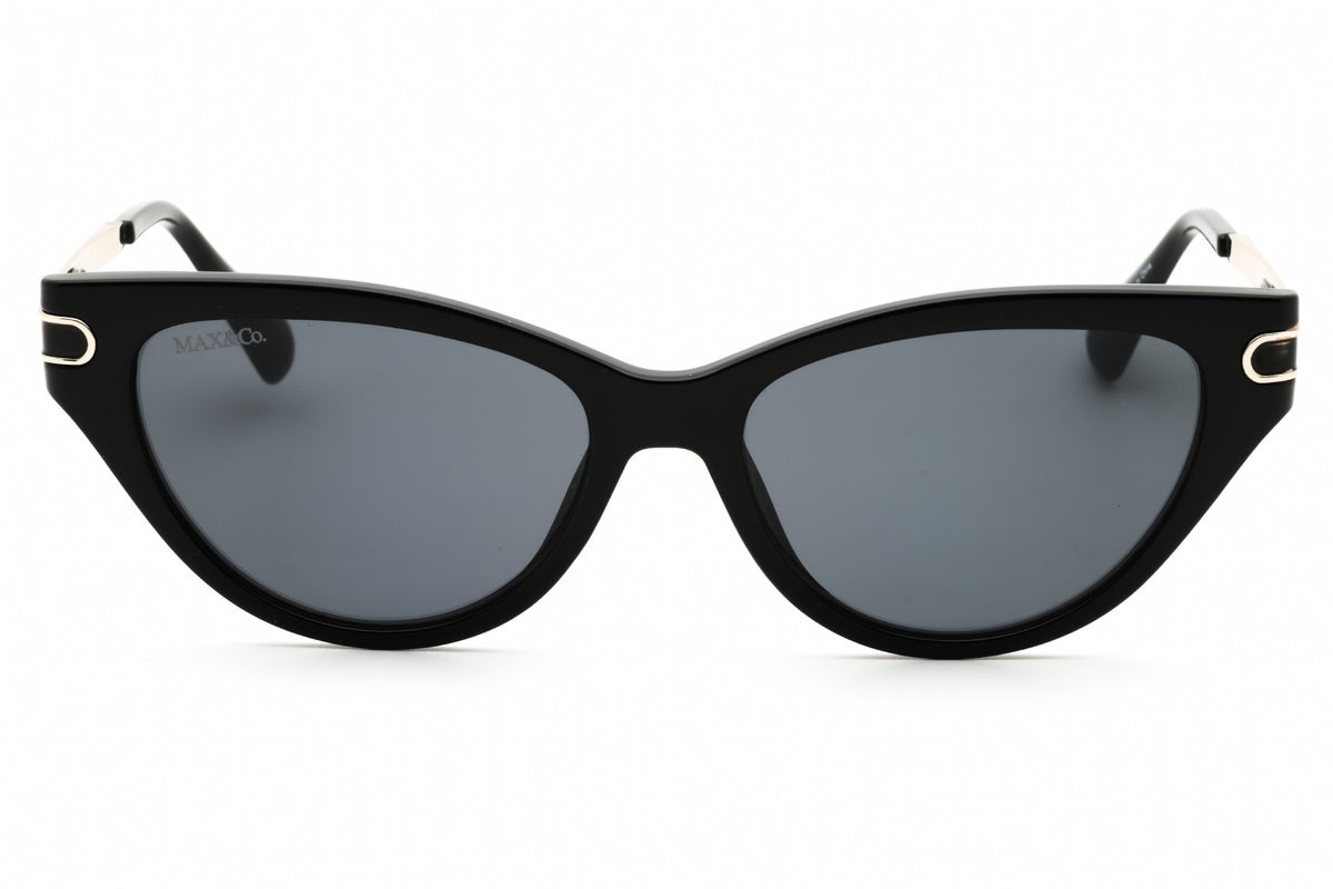 Max & Co MO0101-01A shiny black Cat eye Sunglasses 54mm Sunglasses