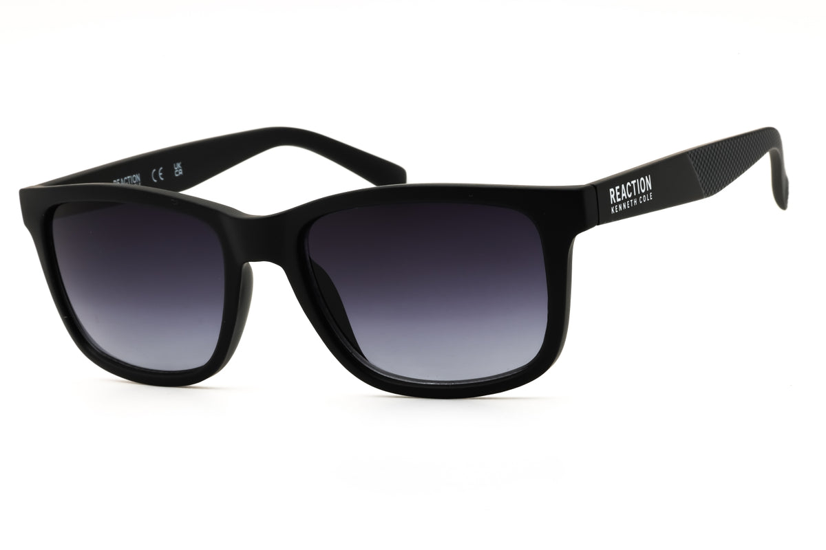 Kenneth Cole Reaction KC1376-02B matte black Rectangular Sunglasses 55mm Sunglasses