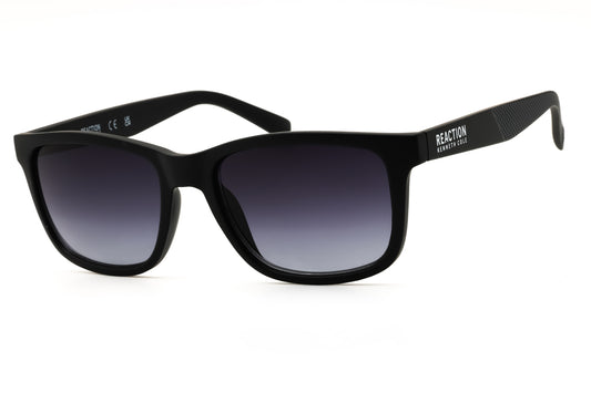 Kenneth Cole Reaction KC1376-02B matte black Rectangular Sunglasses 55mm Sunglasses
