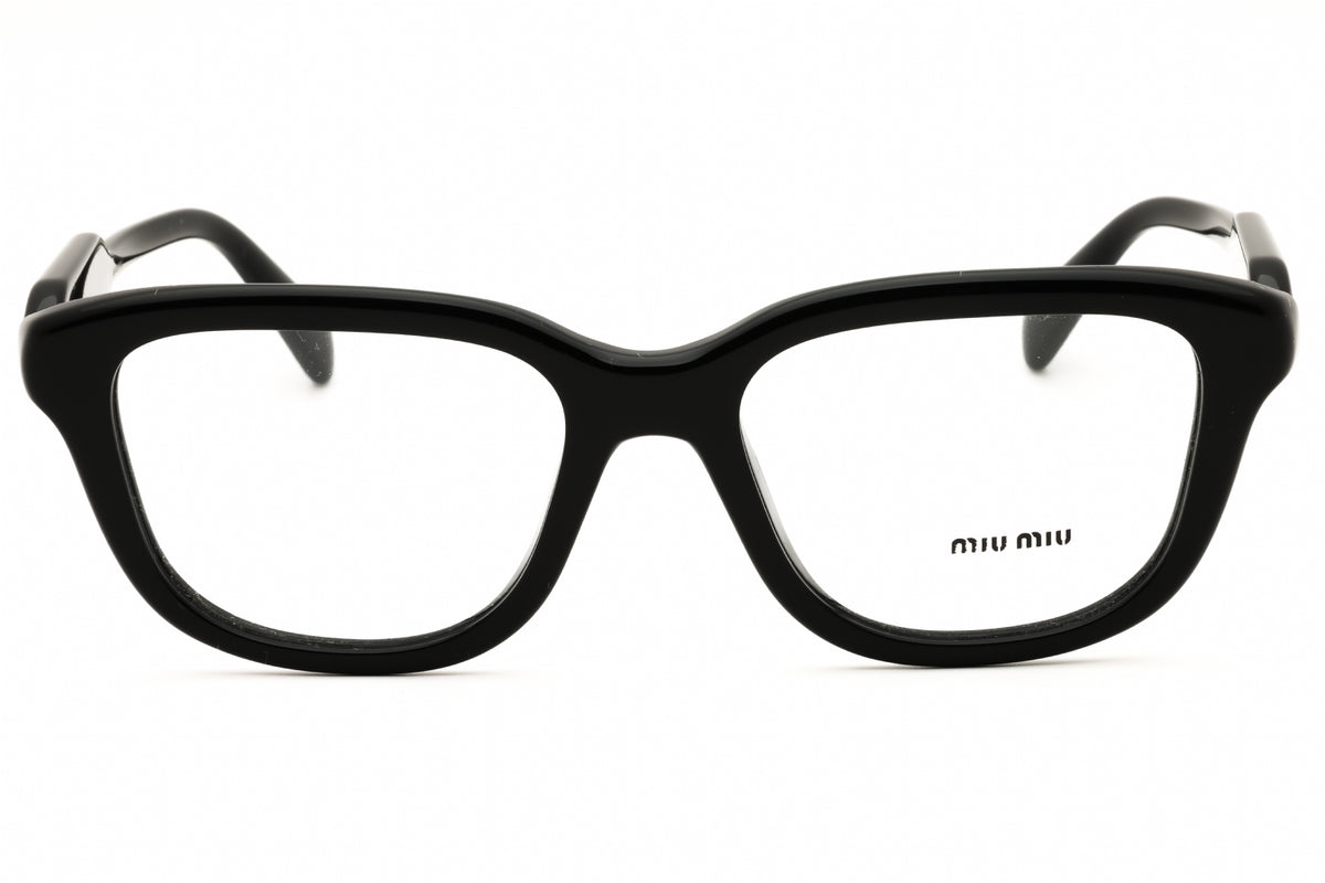 Miu Miu 0MU 02ZV-16K1O1 Black Rectangular Eyeglasses 53mmmm Eyeglasses