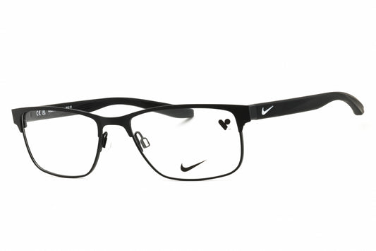 Nike NIKE 8190-003 SATIN BLACK Rectangular Eyeglasses 54mm Eyeglasses
