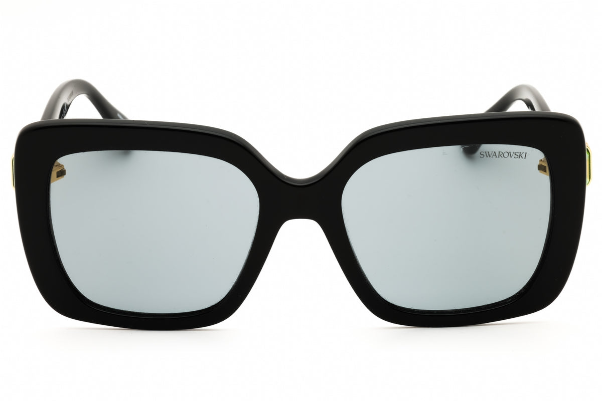 Swarovski SK6001-1001-1 shiny black Rectangular Sunglasses 55mm Sunglasses