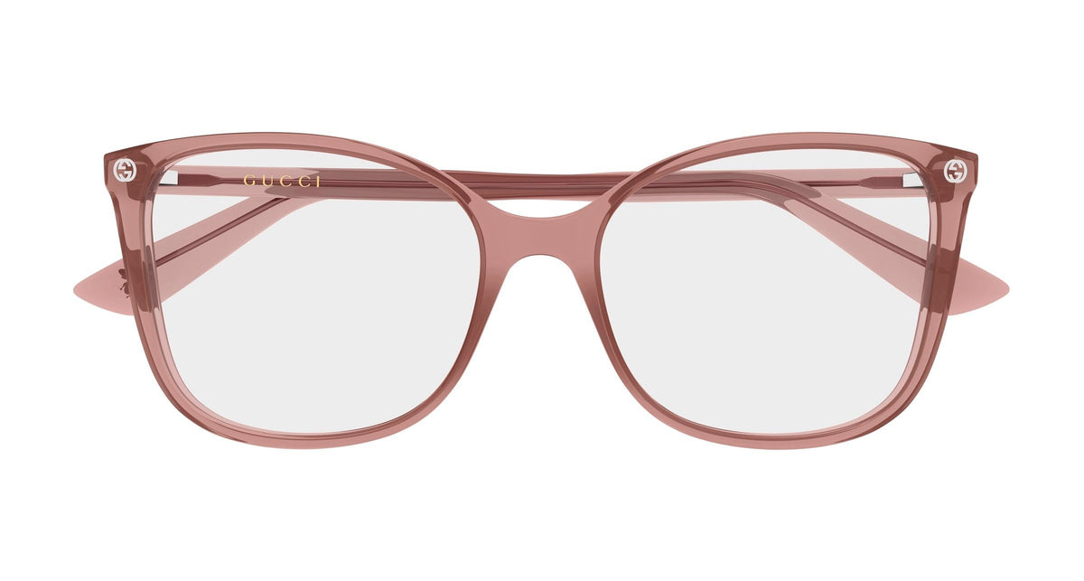 Gucci GG0026O-029 Pink Cat Eye Eyeglasses 53mm Eyeglasses