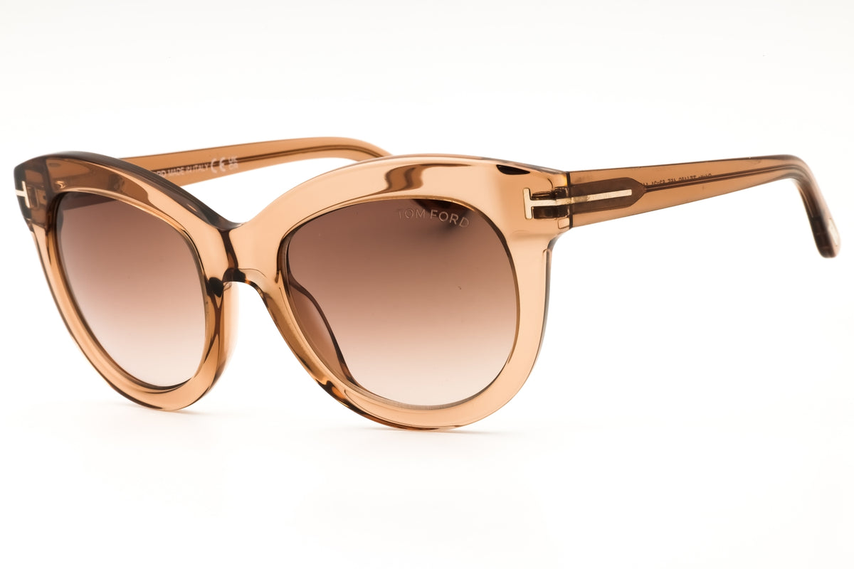 Tom Ford FT1189-45F shiny light brown Round Sunglasses 53mm