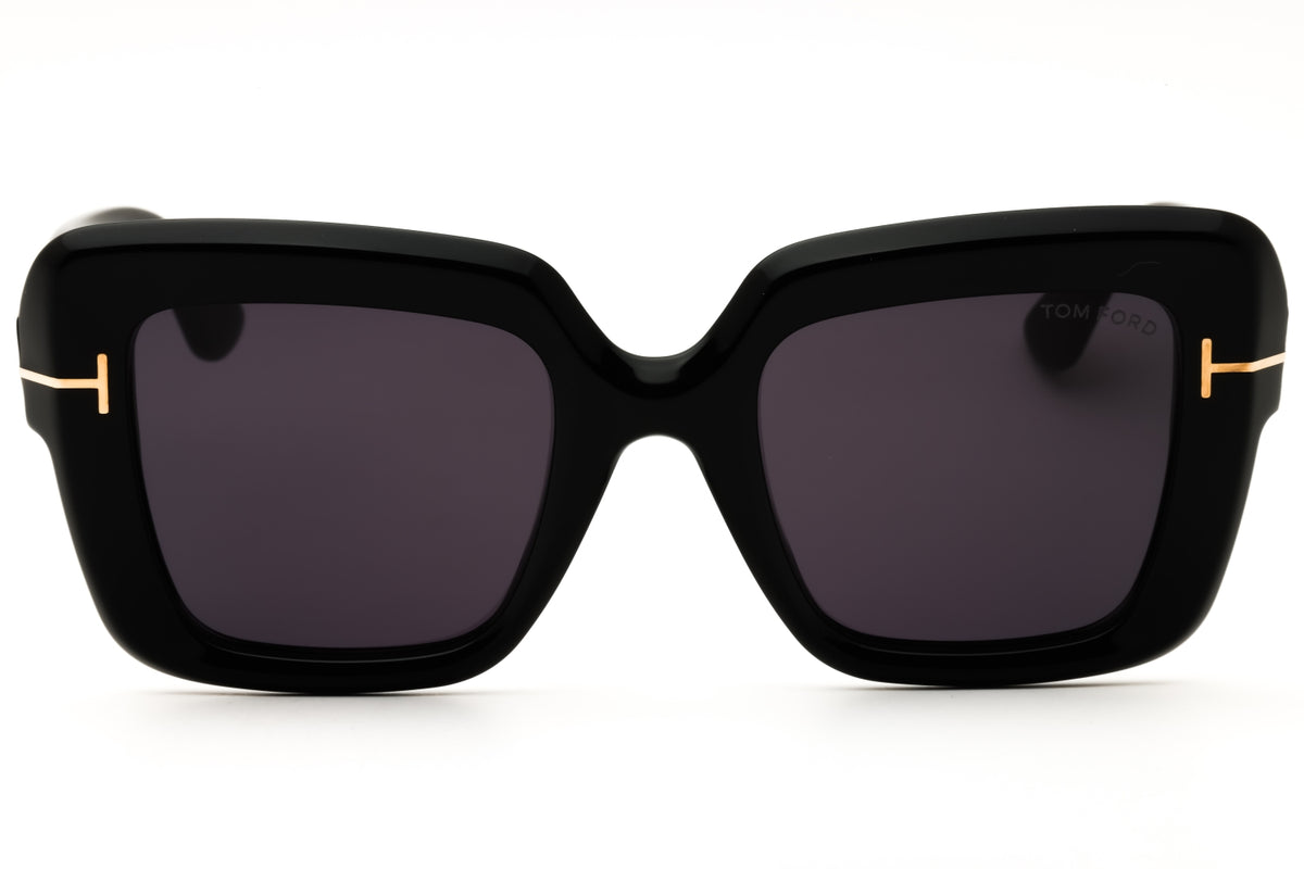 Tom Ford FT1157-F-01A shiny black Oversized Sunglasses 52mm