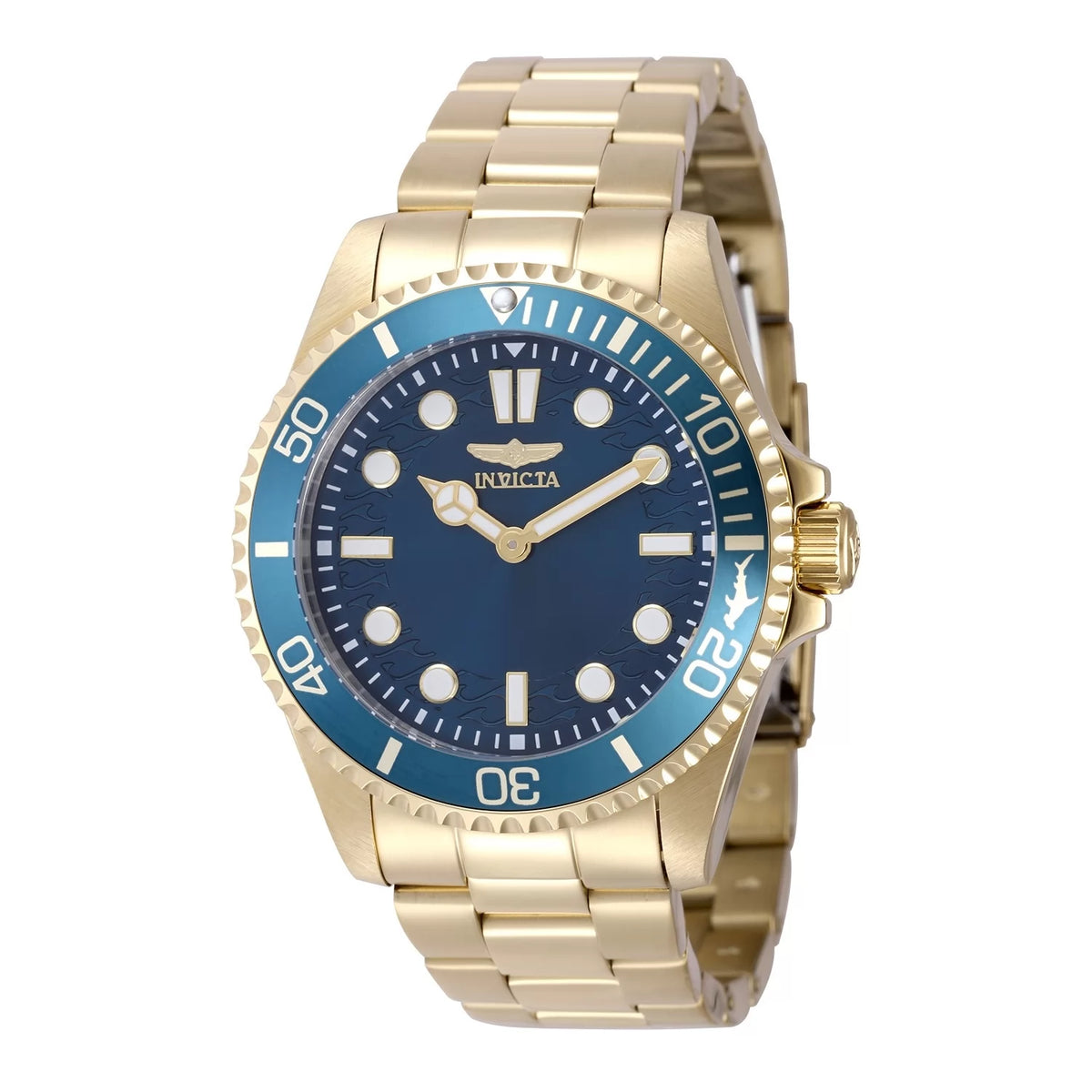 Invicta 49699 Quartz Watch Blue Dial Stainless Steel 43mm Men