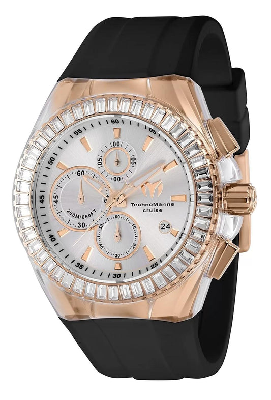 TechnoMarine TM-121163 TM-121163 Watch - Silver Dial Leather Band