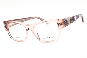 Guess GU50126-057 Shiny Beige Rectangular Eyeglasses 49mm