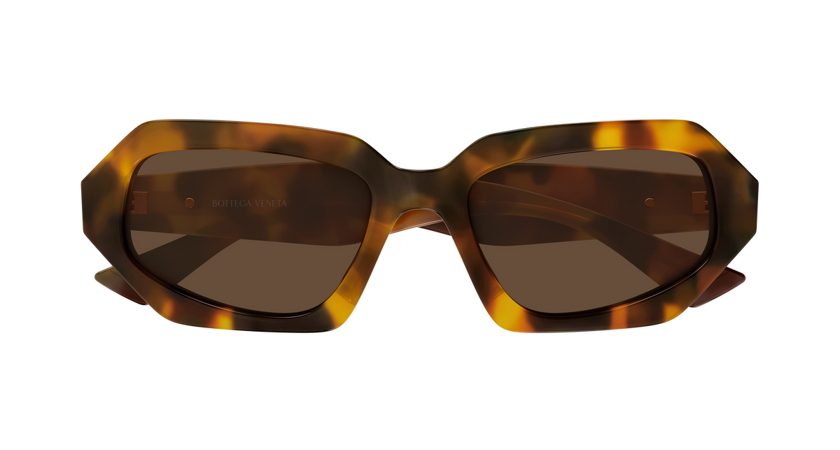Bottega Veneta BV1502S-002-54 Brown Rectangular  54mm Sunglasses