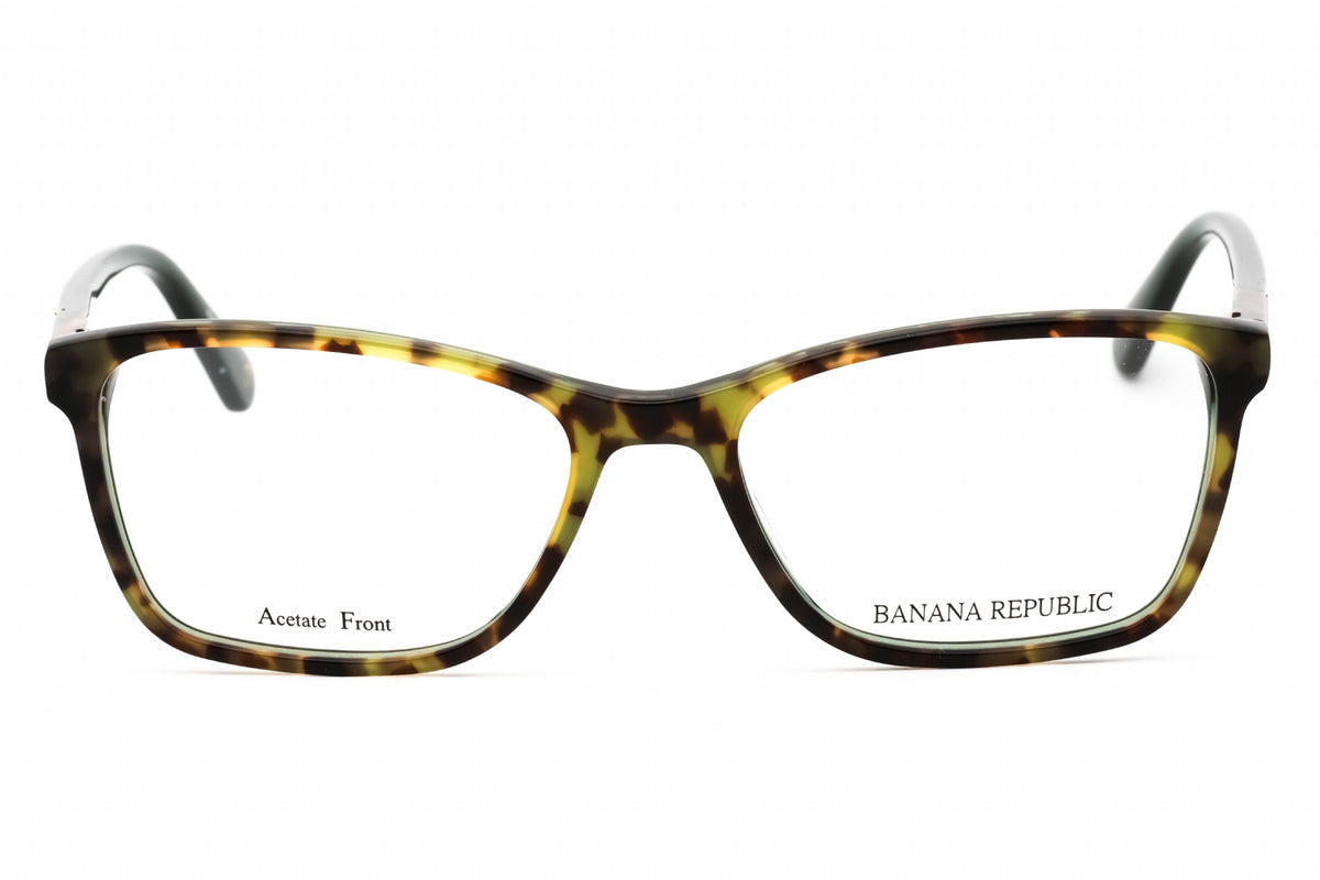 Banana Republic BR 207-0G1U 00 OLIVE HAVANA Rectangular Eyeglasses 50mm Eyeglasses