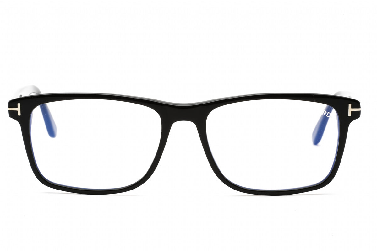 Tom Ford FT5752-B-001 Black Rectangular Eyeglasses 53mm Eyeglasses