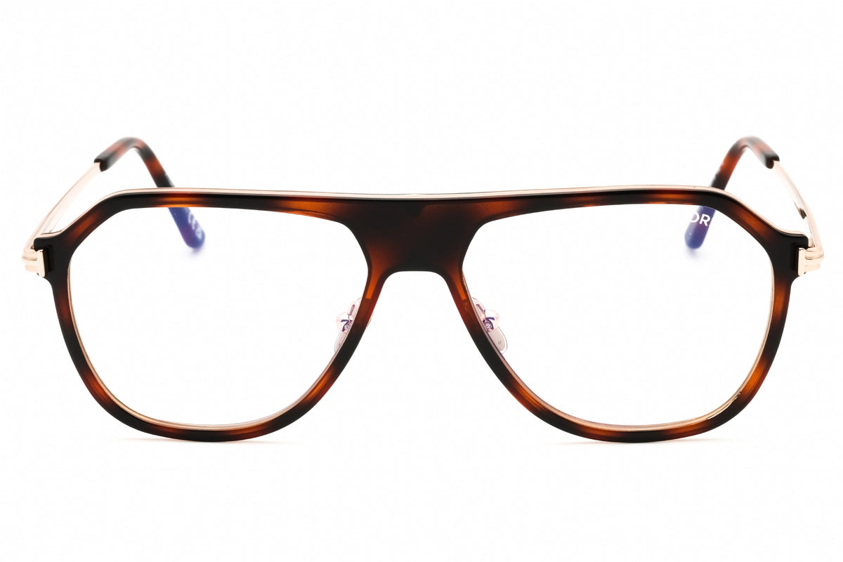 Tom Ford FT5943-B-056 havana Oval Eyeglasses 56mm Eyeglasses