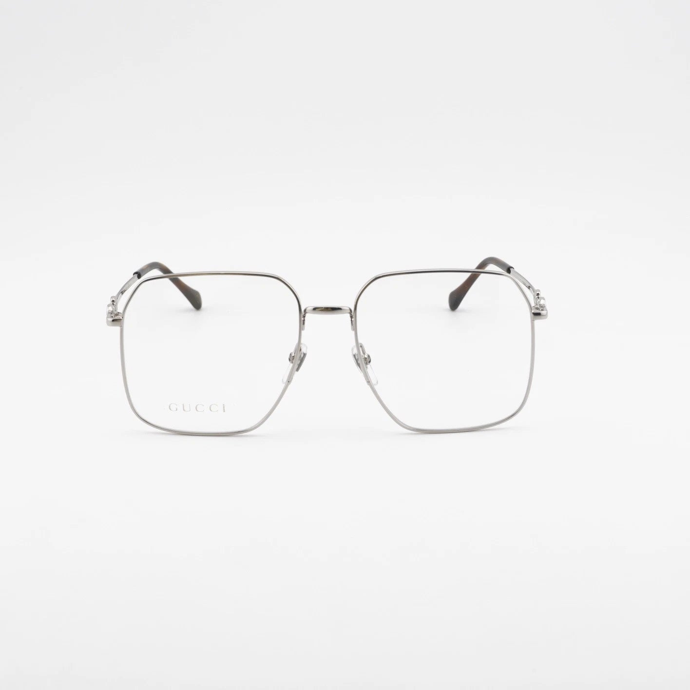 Gucci GG0952O-003-57 eyeglasses in silver frame with clear lenses
