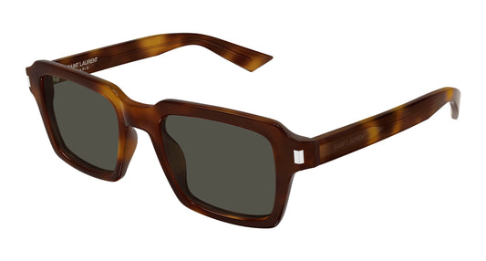 Yves Saint Laurent SL 947-002 Brown Rectangular Sunglasses 50mm Sunglasses
