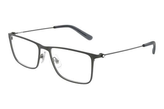 Mont Blanc MB0464o-006 Grey Rectangle Eyeglasses 57mm