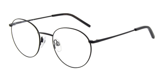 Benetton BEO3025-002 eyeglasses in black frame with clear lenses