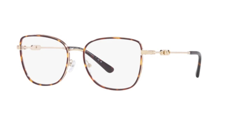 Michael Kors 0MK3065J-1016-54 'Light Gold/Dark Tortoise Square EYEGLASSES 54mm Eyeglasses