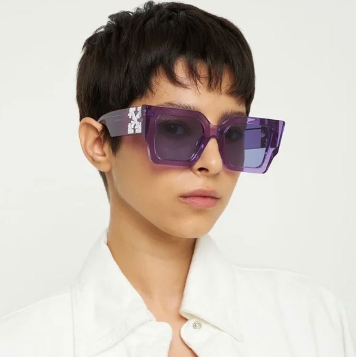 Off-White Catalina Crystal Purple 55mm New Sunglasses