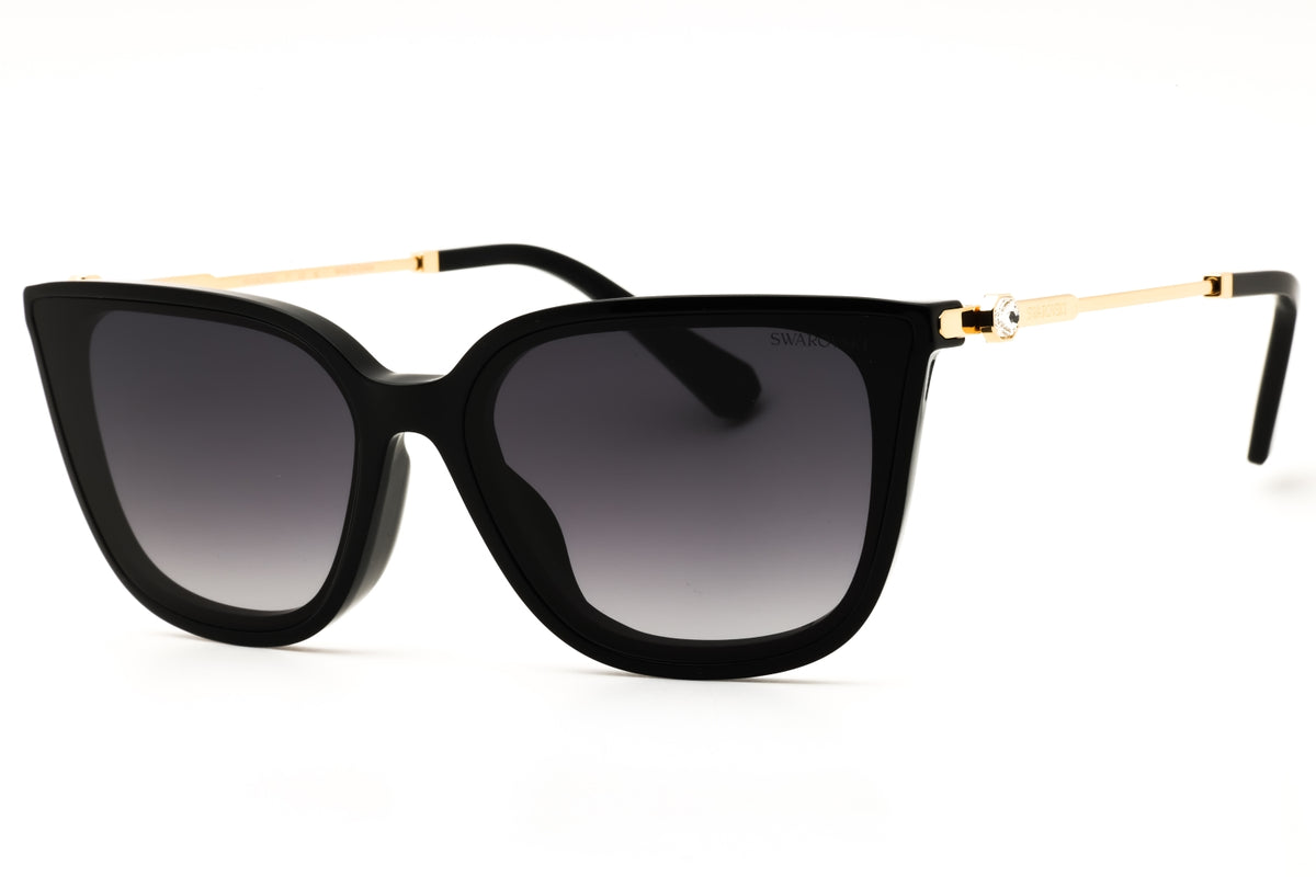 Swarovski SK6054D-10018G Black Rectangular Sunglasses 63mm Sunglasses