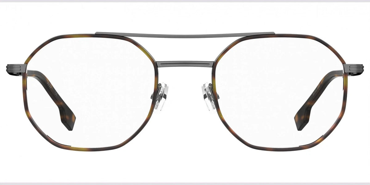 Hugo Boss BOSS1632-EKP-50 Dark Ruthenium Havana Rectangle Eyeglasses 50mm Eyeglasses