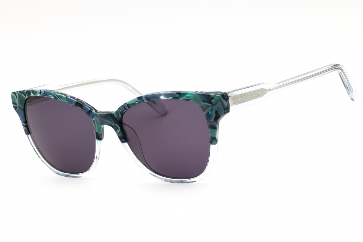 Draper James DJ7044-415 BLUE TORTOISE Rectangular Sunglasses 55mm Sunglasses