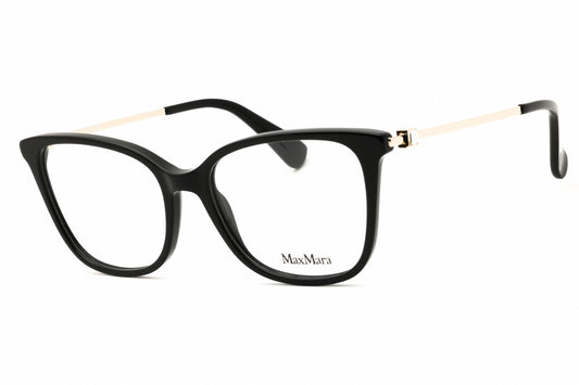 Max Mara MM5079-001 eyeglasses in shiny black frame with clear demo lenses