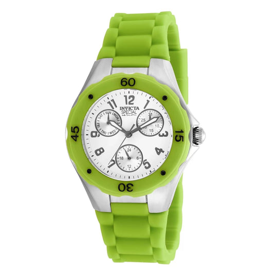 Invicta 18793 watch with white dial and silicon band
