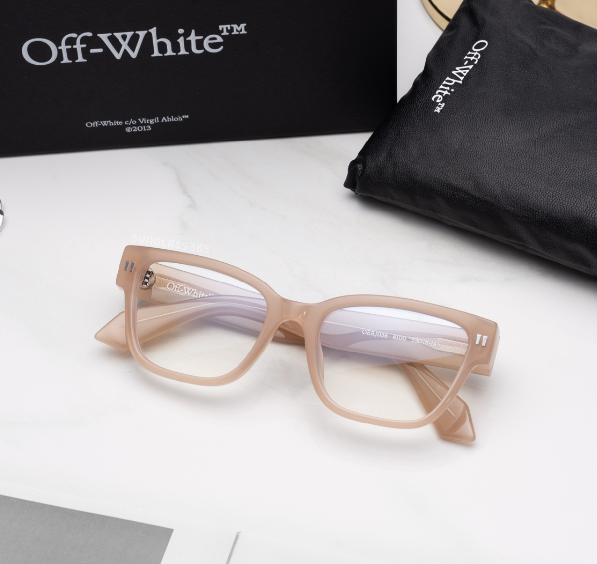 Off-White OERJ056S24PLA0016100 53mm New Eyeglasses