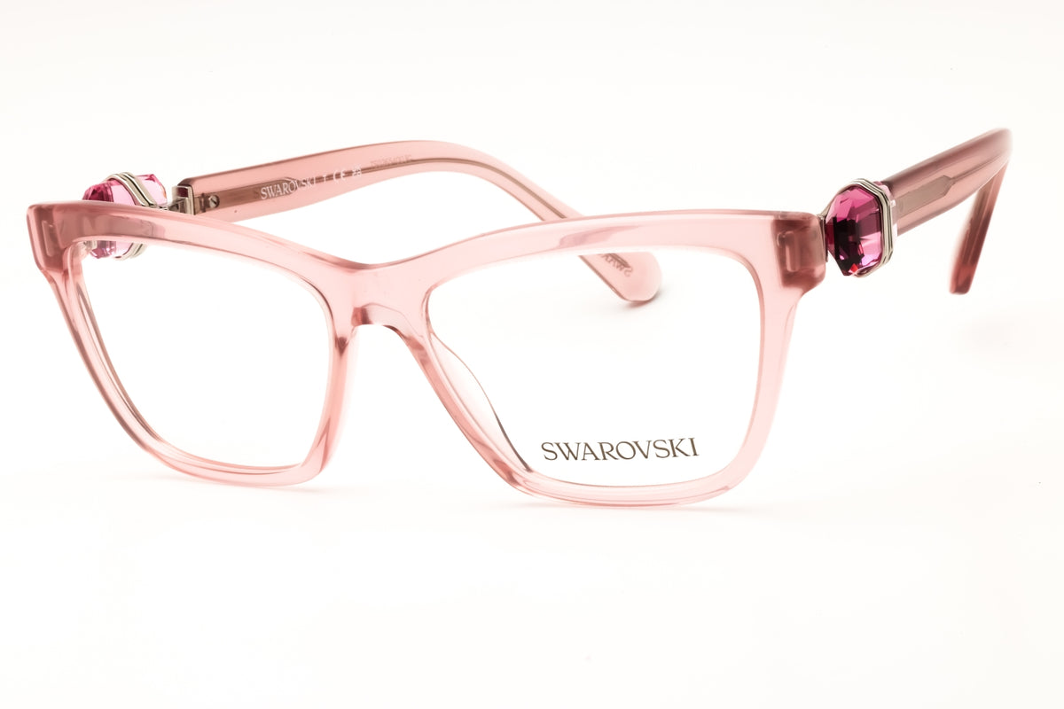 Swarovski 0SK2021-3001 Transparent Pink Rectangular Eyeglasses 55mm Eyeglasses