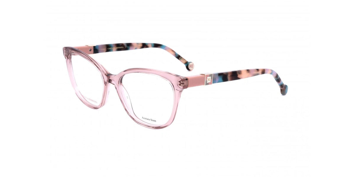 Carolina Herrera HER-0299 733 Pink Rectangle Eyeglasses 53mm Eyeglasses