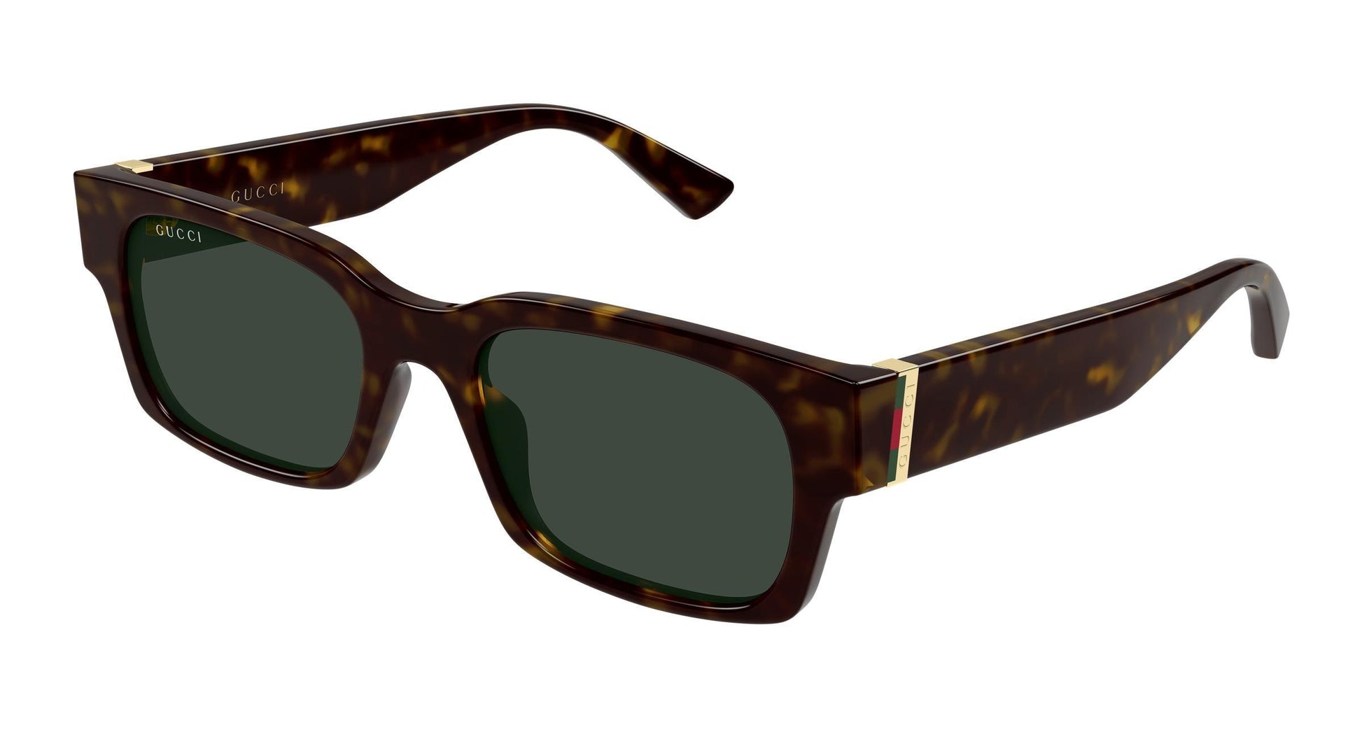 Gucci GG2084S-002 sunglasses in havana frame with havana green lenses