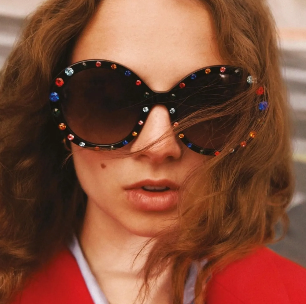 Kate Spade ZYA/G/S/STRASS-0SZE HA 55mm New Sunglasses