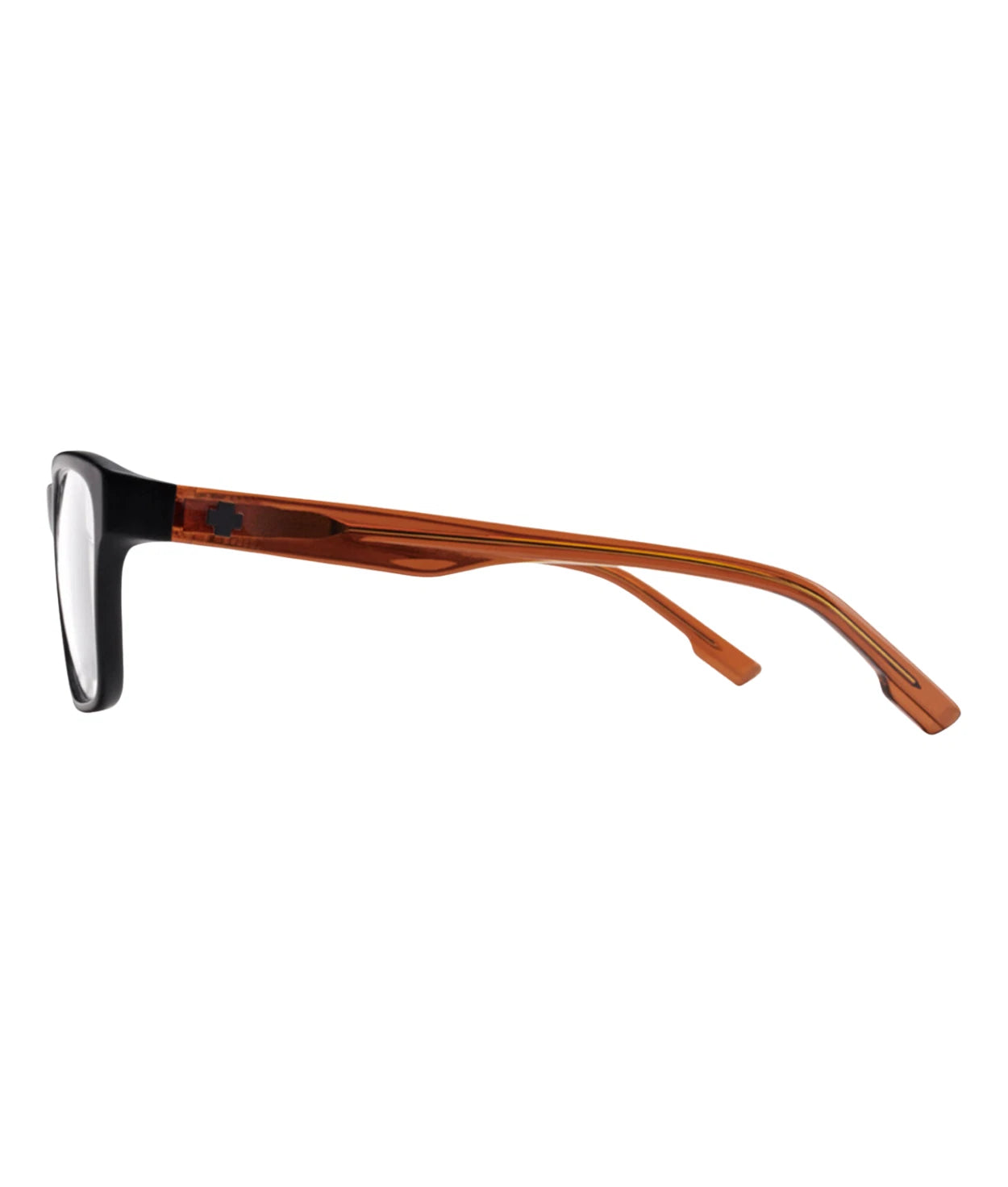 Spy SPY5700000000059 eyeglasses in matte black trans sepia frame with clear lenses