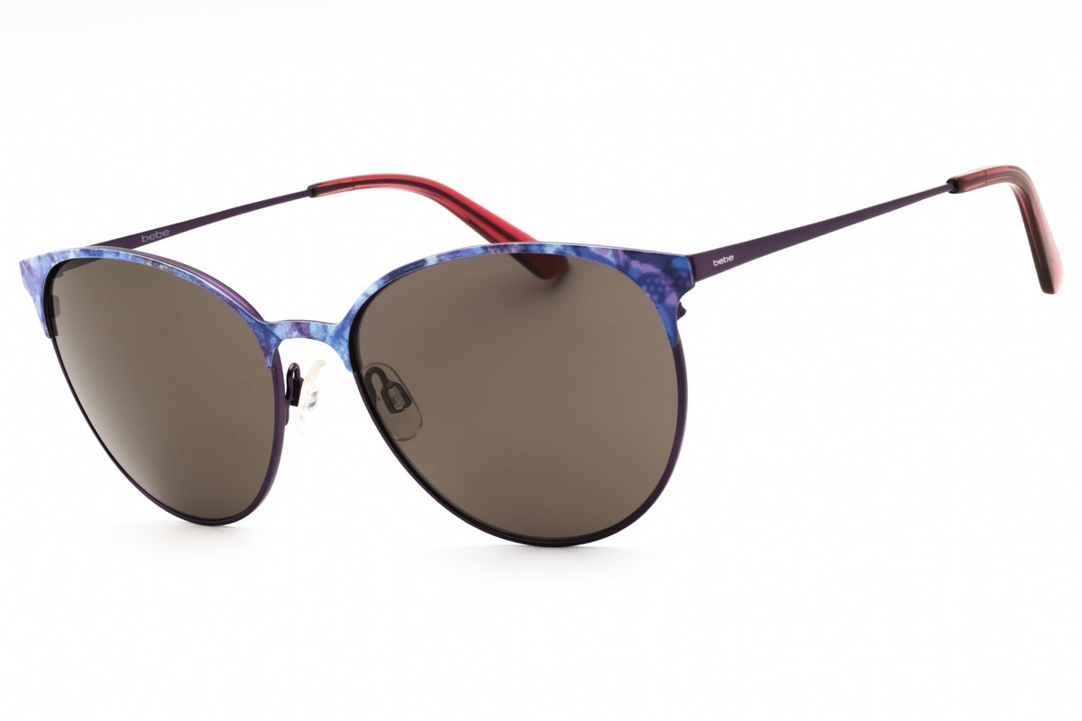 Bebe BB7244-501 PLUM Round Sunglasses 57mm Sunglasses