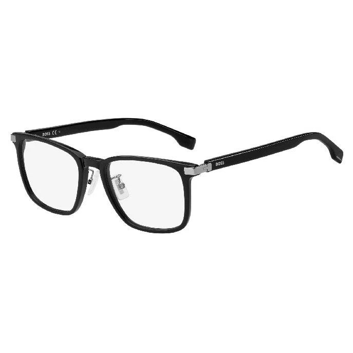 Hugo Boss BOSS1408/F-807-54 Black Rectangle Eyeglasses 54mm Eyeglasses
