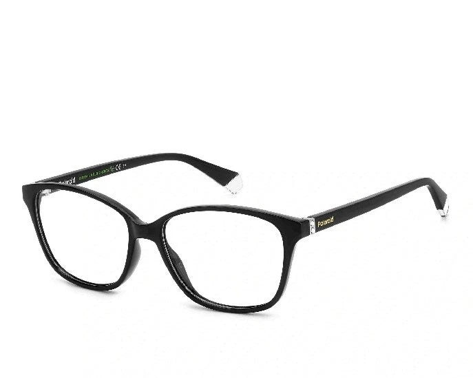 Polaroid PLDD466-807-55 Black Rectangle Eyeglasses 55mm Eyeglasses