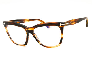 Tom Ford FT6064-B-055 coloured havana Cat eye Eyeglasses 56mm Eyeglasses