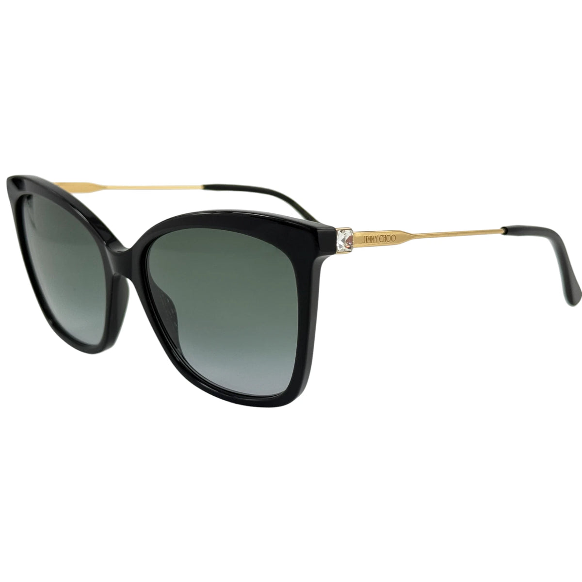 Jimmy Choo 0MACI-S-0807-55 Black Rectangle SUNGLASSES 55mm Sunglasses