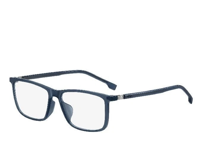 Hugo Boss BOSS1677/F-PJP-55 Blue Rectangle Eyeglasses 55mm Eyeglasses