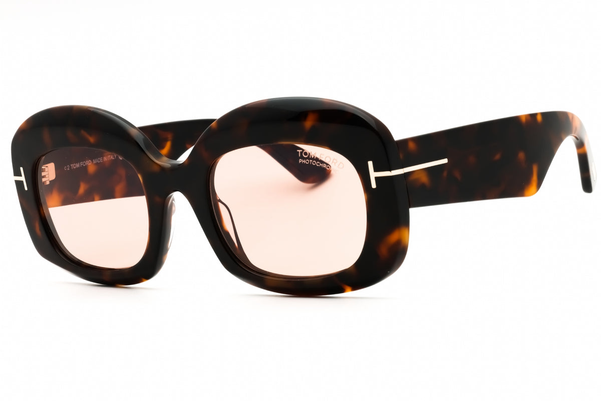 Tom Ford FT1219-52Y dark havana Oval Sunglasses 53mm