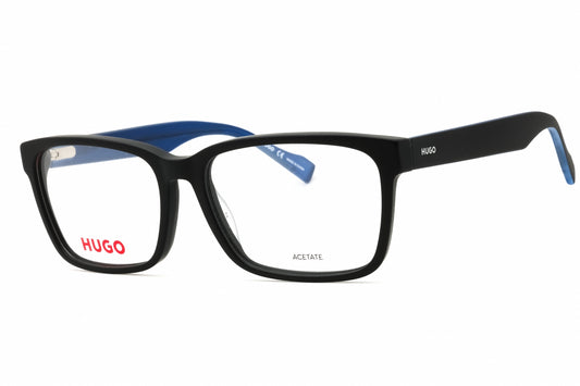 HUGO Boss HG 0182-0003 00 eyeglasses in matte black frame with clear lenses