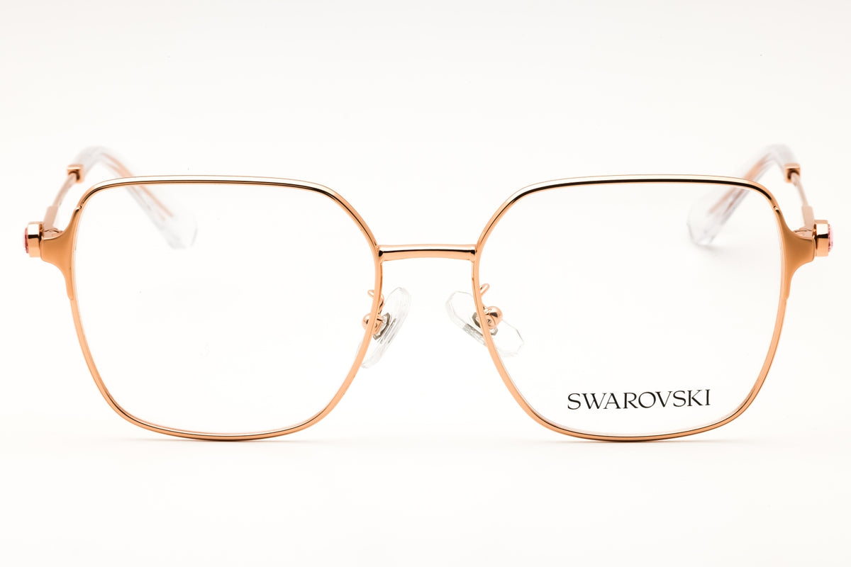 Swarovski 0SK1020D-4014 Shiny Rose Gold Rectangular Eyeglasses 53mm Eyeglasses